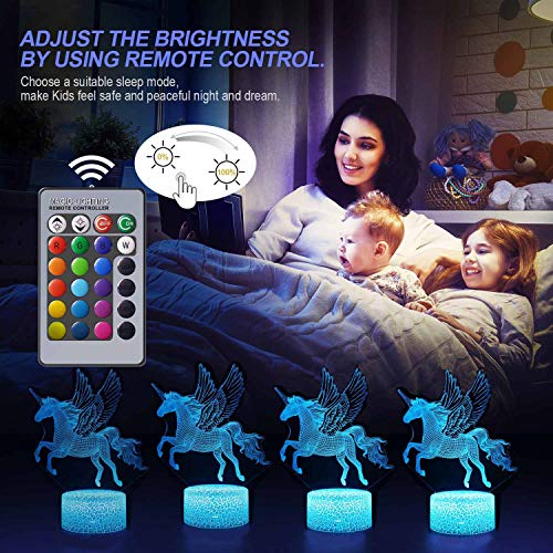 Unicorn Kids Night Light | Colour Changing | Bedside Lamp – All Things ...