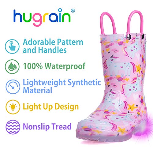 Girls Light Up Wellies | Unicorns | Wellington Boots | Pink – All ...