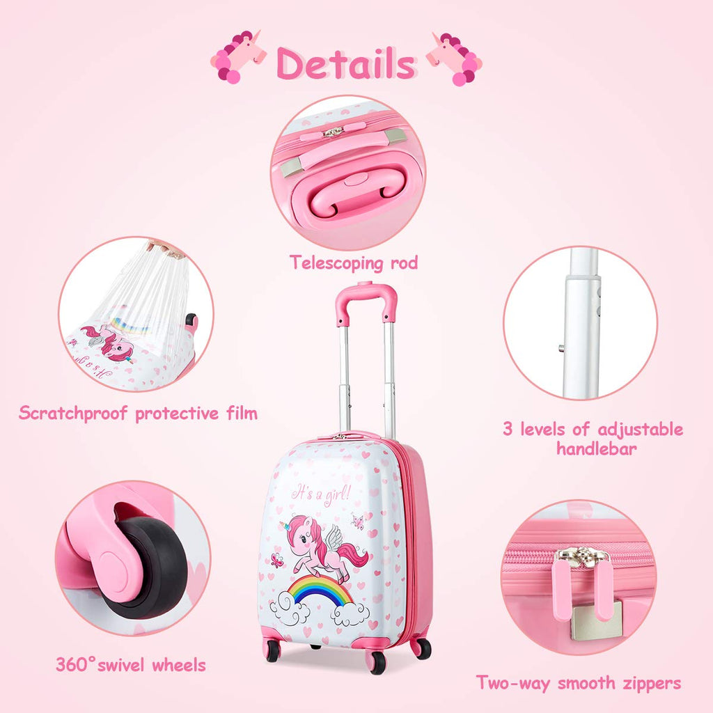 unicorn suitcase set