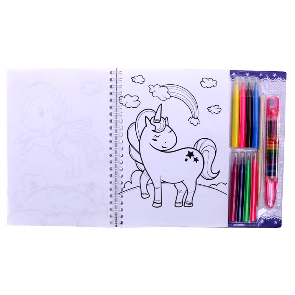 Download Unicorn Colouring Book with Crayons for Kids Ages 4-8 - All Things Unicorn