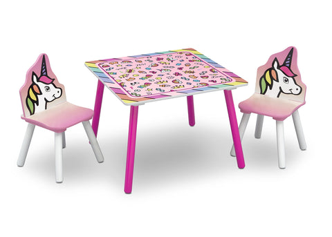 childrens unicorn table and chairs