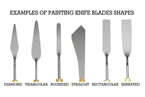 Painting/Palette Knives, Stainless Steel blades with Wooden handles – WoW  Art Supplies