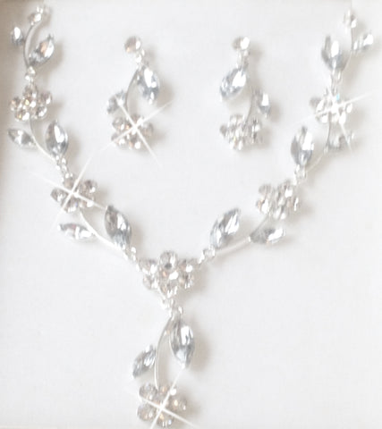 'Majestic' Crystal Flower Jewellery Set by SOMMERSPARKLE