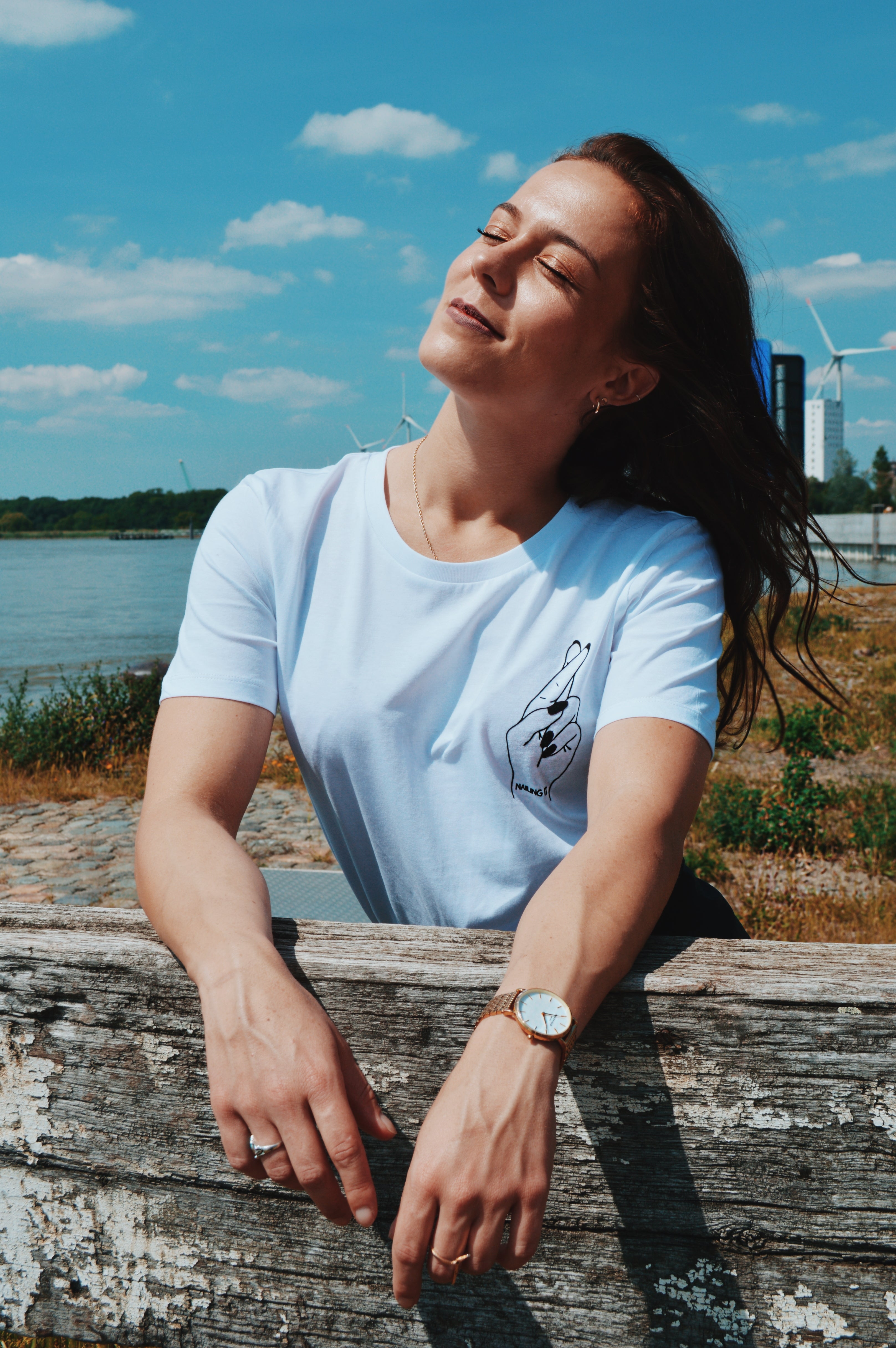 OH YAZ | nailing it T-shirt, ecofriendly, sustainable statement T-shirt with quote OH YAZ | nailing it T-shirt, ecofriendly, sustainable statement T-shirt with quote