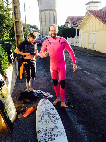 pink custom wetsuit sennosen 