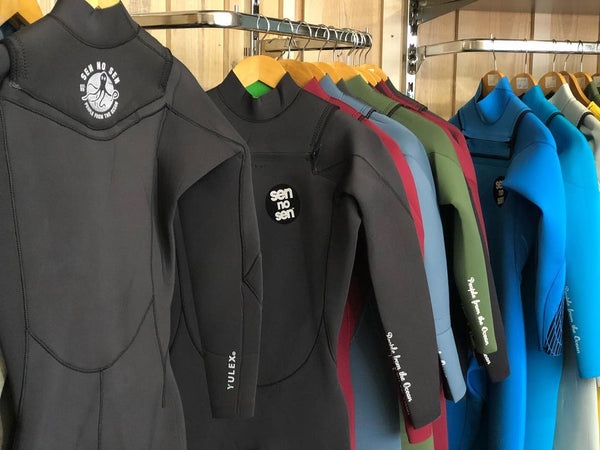 boutique Sen No Sen Arcachon Le Moulleau, combinaisons de surf