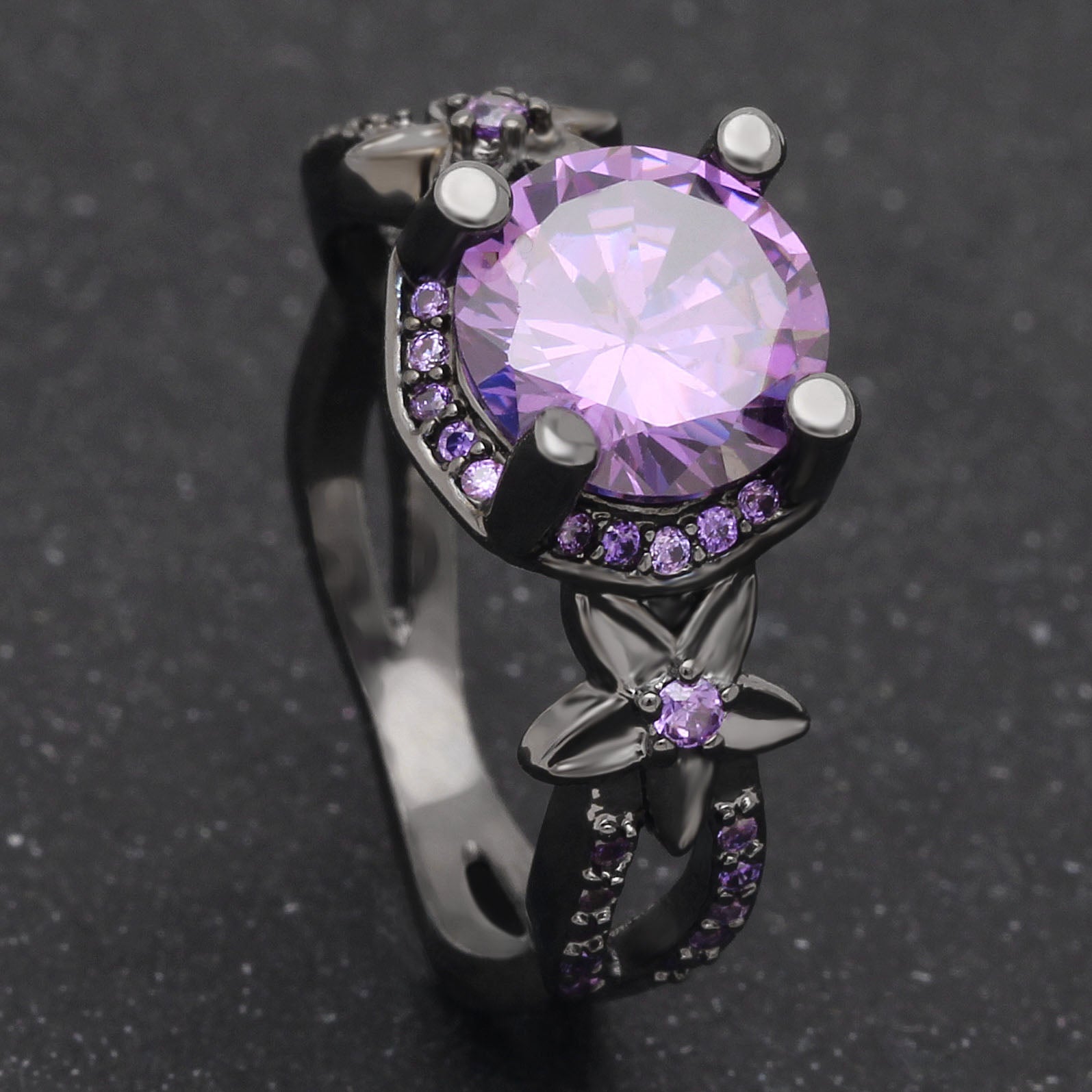 amethyst gemstone rings