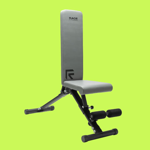 Foldable Adjustable Weight Bench in upright position