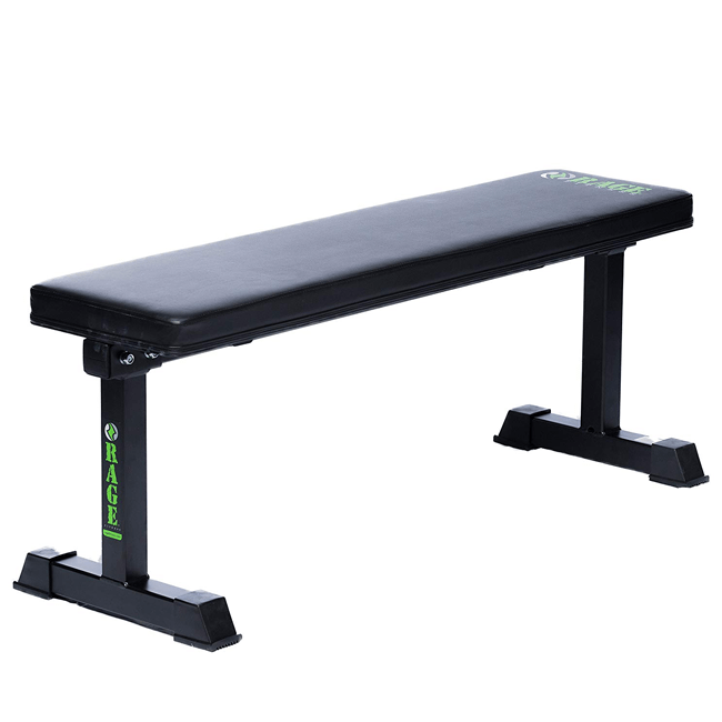 Rage Fitness Flat Workout Bench - Shop Now