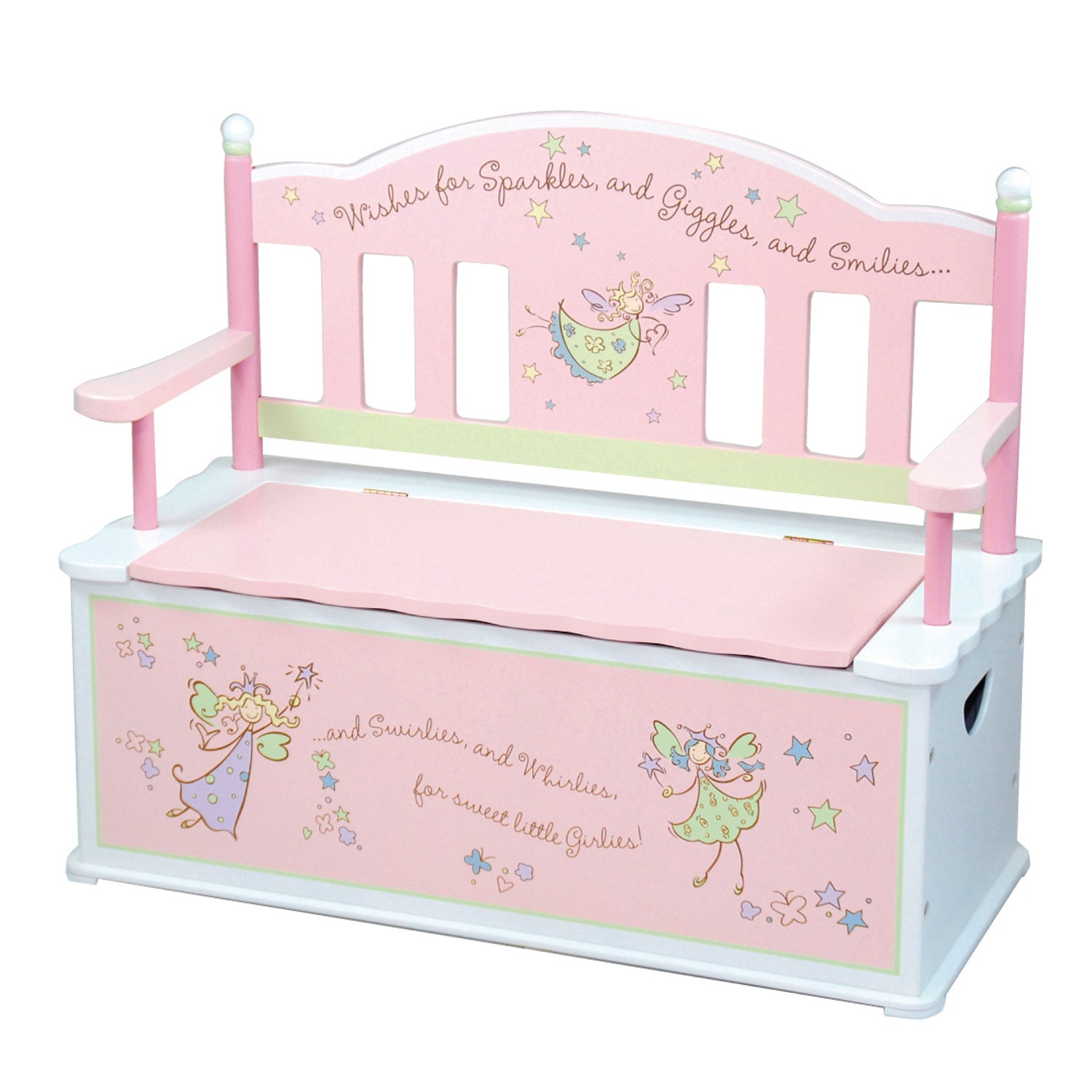 Fairy Wishes Bench Seat With Storage My Kidz Space