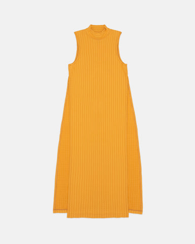 Mustard Side-Slit Turtle Neck