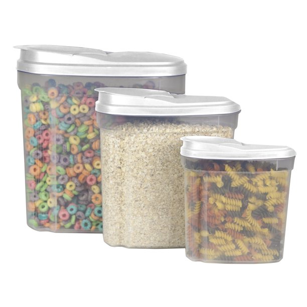 Estilo Glass Cookie Jars Apothecary Jars with Lids Includes Chalkboard Labels and Chalk Airtight GL