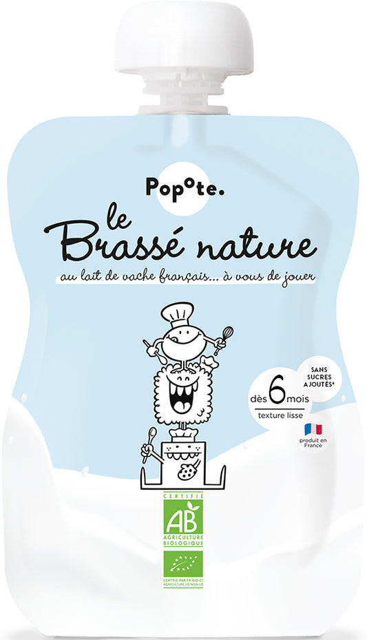 Popote -- Gourde compote framboise bio - 120 g – Aventure bio