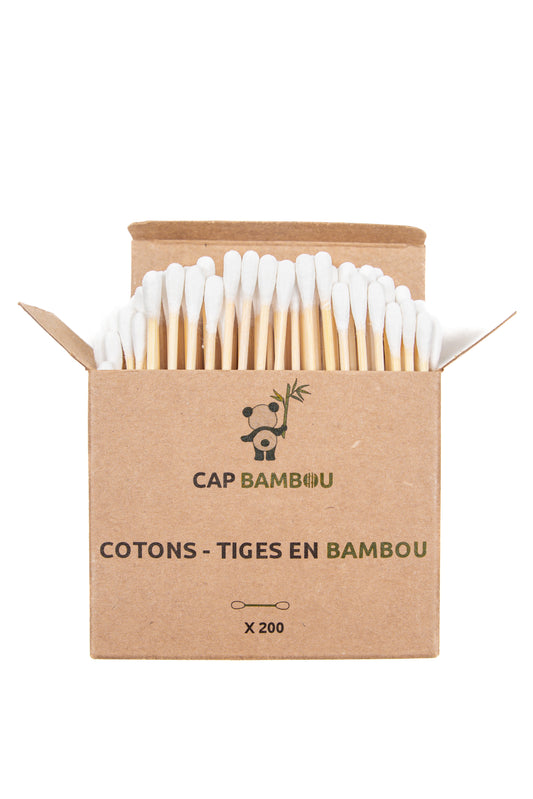 Cap Bambou -- Coton tiges par 100