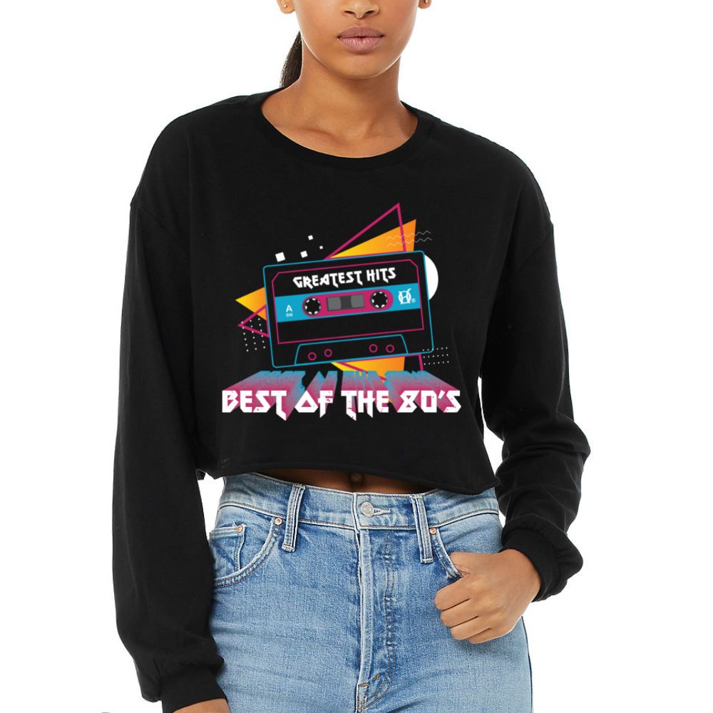 Original Hippie - Best of the 80's Crop Long Sleeve Tee