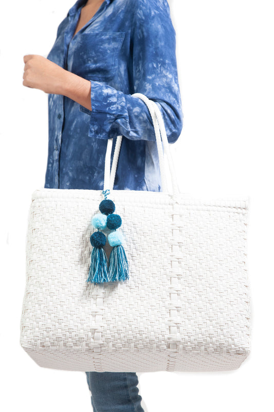 Bombon Tote Mini Navy / White – Un Pueblo