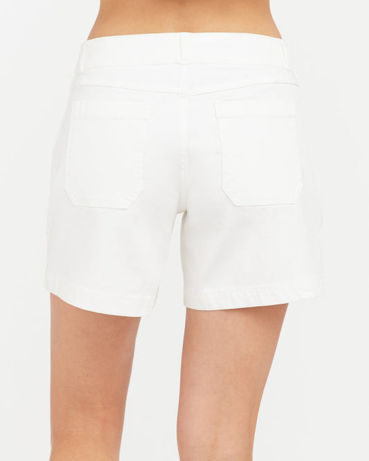 Spanx On-the-Go 6” Shorts with Ultimate Opacity Technology-Classic White