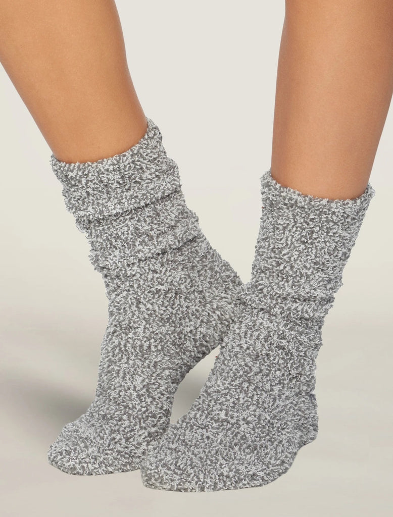 Barefoot Dreams Cozychic® Heathered Womens Socks Graphitewhite Adelaides Boutique