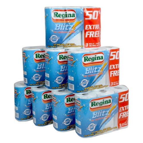 REGINA BLITZ 3PLY KITCHEN ROLL PAPER TOWELS   70 XL SHEETS PER ROLL 1 ?v=1580301867