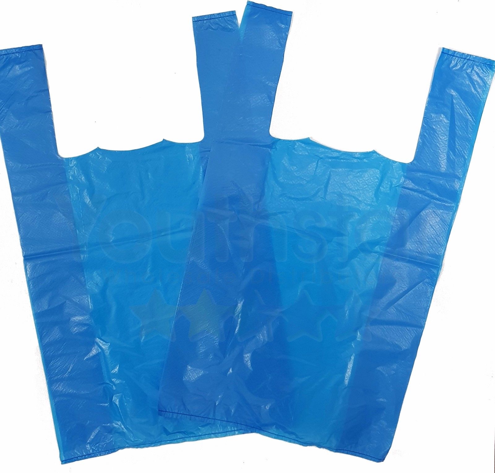 Plastic Carrier Bags Wholesale - Blue Vest Carrier Bags – Youthstar Direct