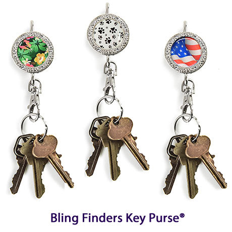 Finders Key Purse Double Heart Key'p It Up Purse Hanger Keychain