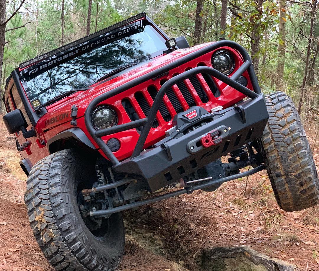 Crusher Series Front Bumper w/Grill Hoop and Stinger for Jeep JK / JKU