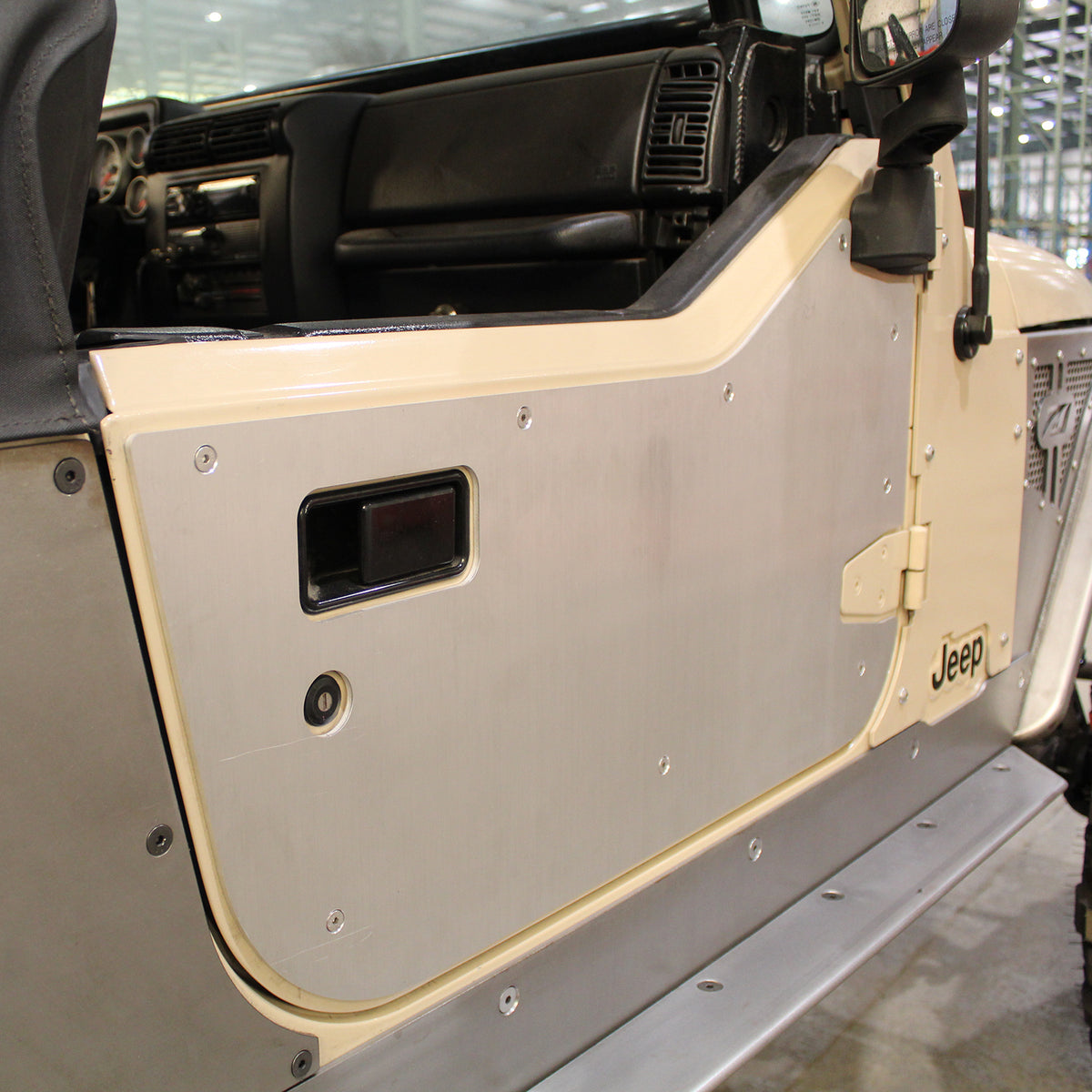 Aluminum Half Door Armor for Jeep TJ/LJ/YJ