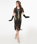 V-neck Beaded Sequined Mesh Cap Sleeves Dress