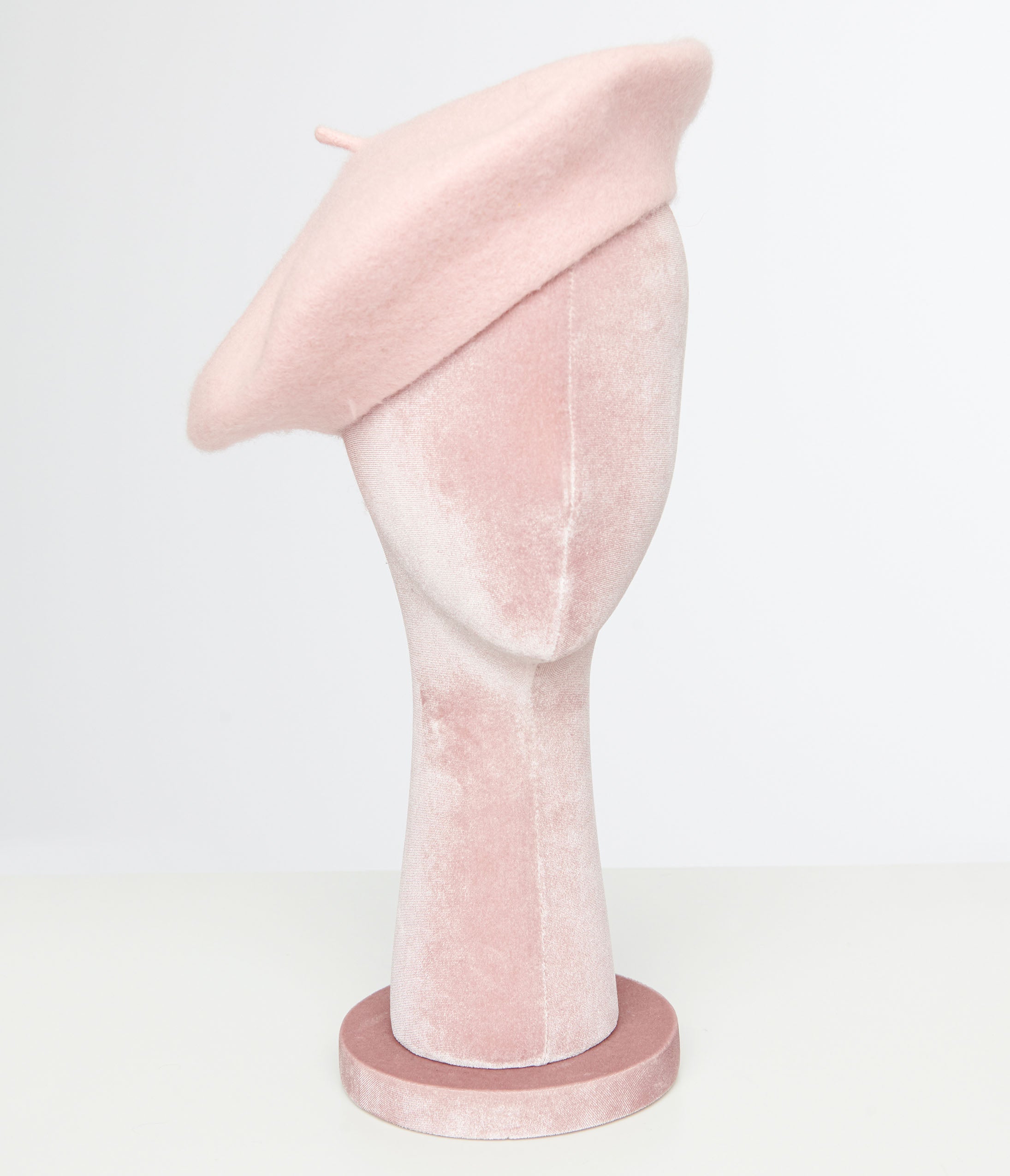 

1960S Light Pink Wool Beret