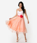 Mesh Sequined Gathered Spaghetti Strap Sweetheart Dress With a Sash and Ruffles