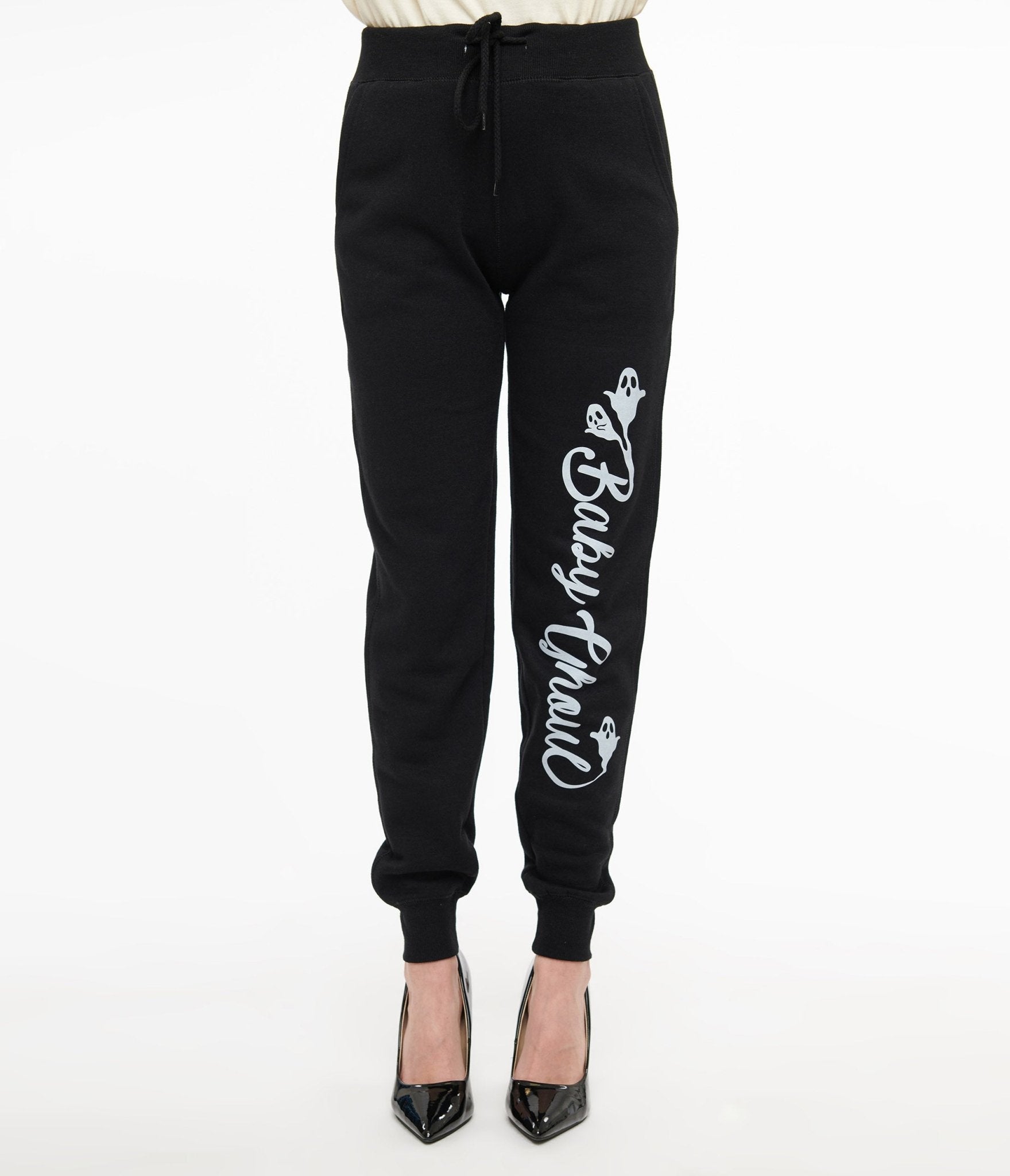 Black Baby Ghoul Fleece Sweatpants(Small)