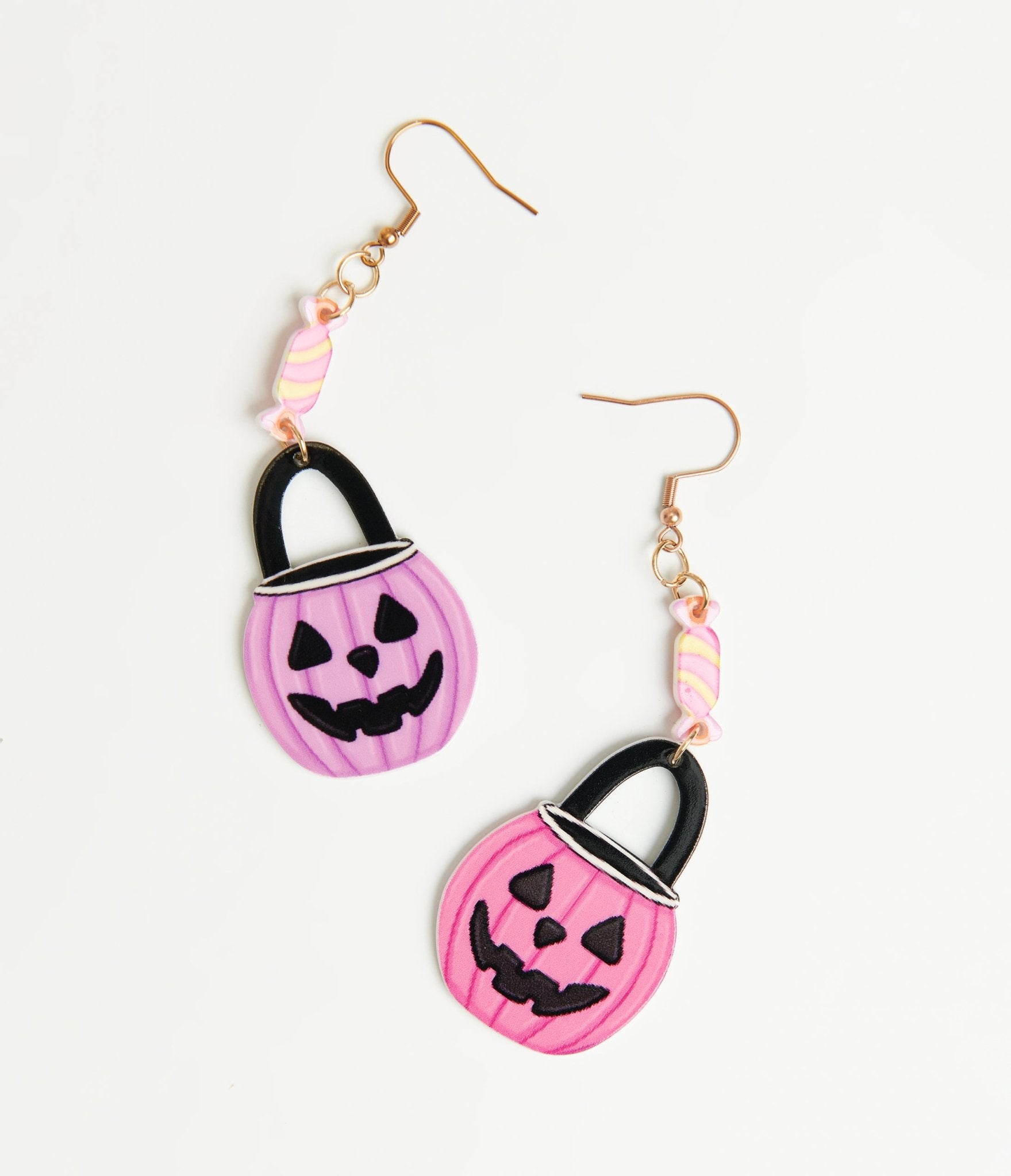 

Candy In A Bucket Trick Or Treat Earrings