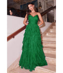 Sophisticated Strapless Floor Length Sweetheart Pleated Chiffon Prom Dress With Ruffles