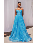 Strapless Ball Gown Prom Dress by Cinderella Divine Moto