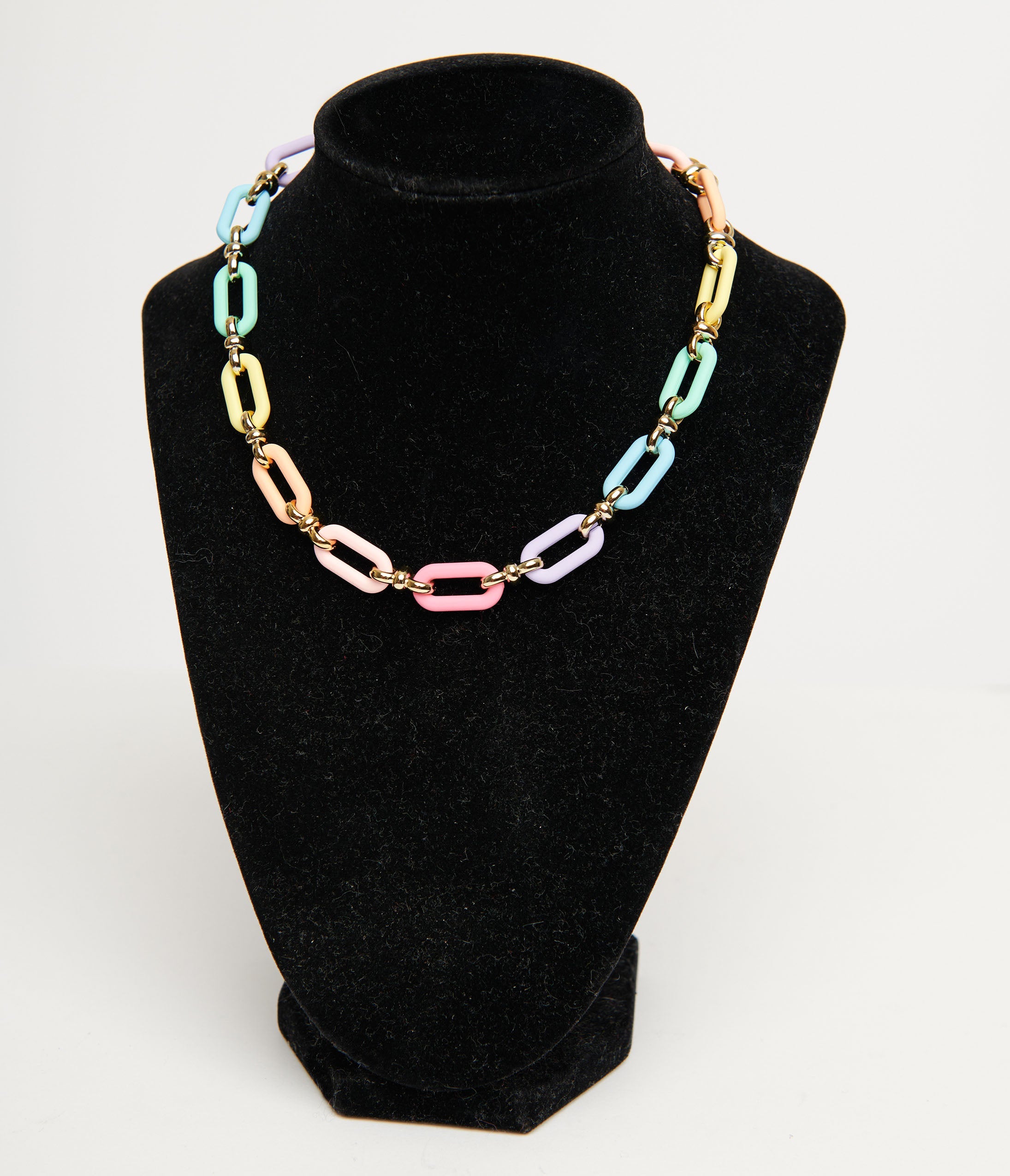 

Pastel Rainbow Chain Necklace