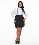 Plus Size A-line Pocketed Dress With Ruffles