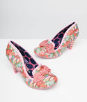 Irregular Choice Floral & Gingham Print Heels