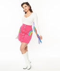 Hot & Rainbow Match Game Mini Skirt