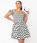 Mint & Tulip Print Cutie Patootie Fit & Flare Dress