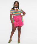 Plus Hot & Rainbow Match Game Mini Skirt