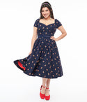 Plus Size Pleated Swing-Skirt Short Sleeves Sleeves Off the Shoulder Sweetheart Dress