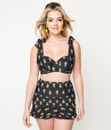 & Pineapple Print Alice Swim Skirt