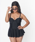 Skirted One Piece Swimsuit