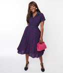 Swing-Skirt Polka Dots Print Dress