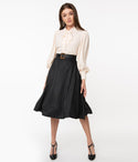 Retro Style High Waist Vivien Swing Skirt