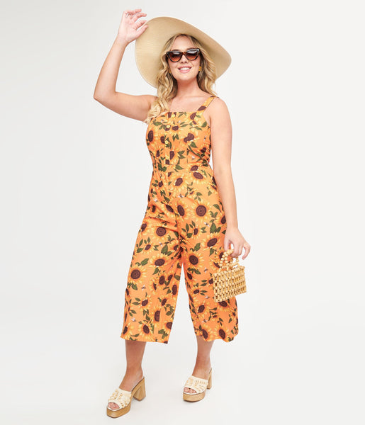 Pocketed Flower(s) Jumpsuit
