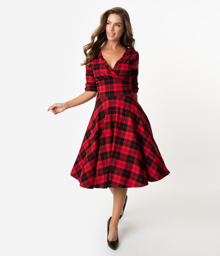 plaid dress