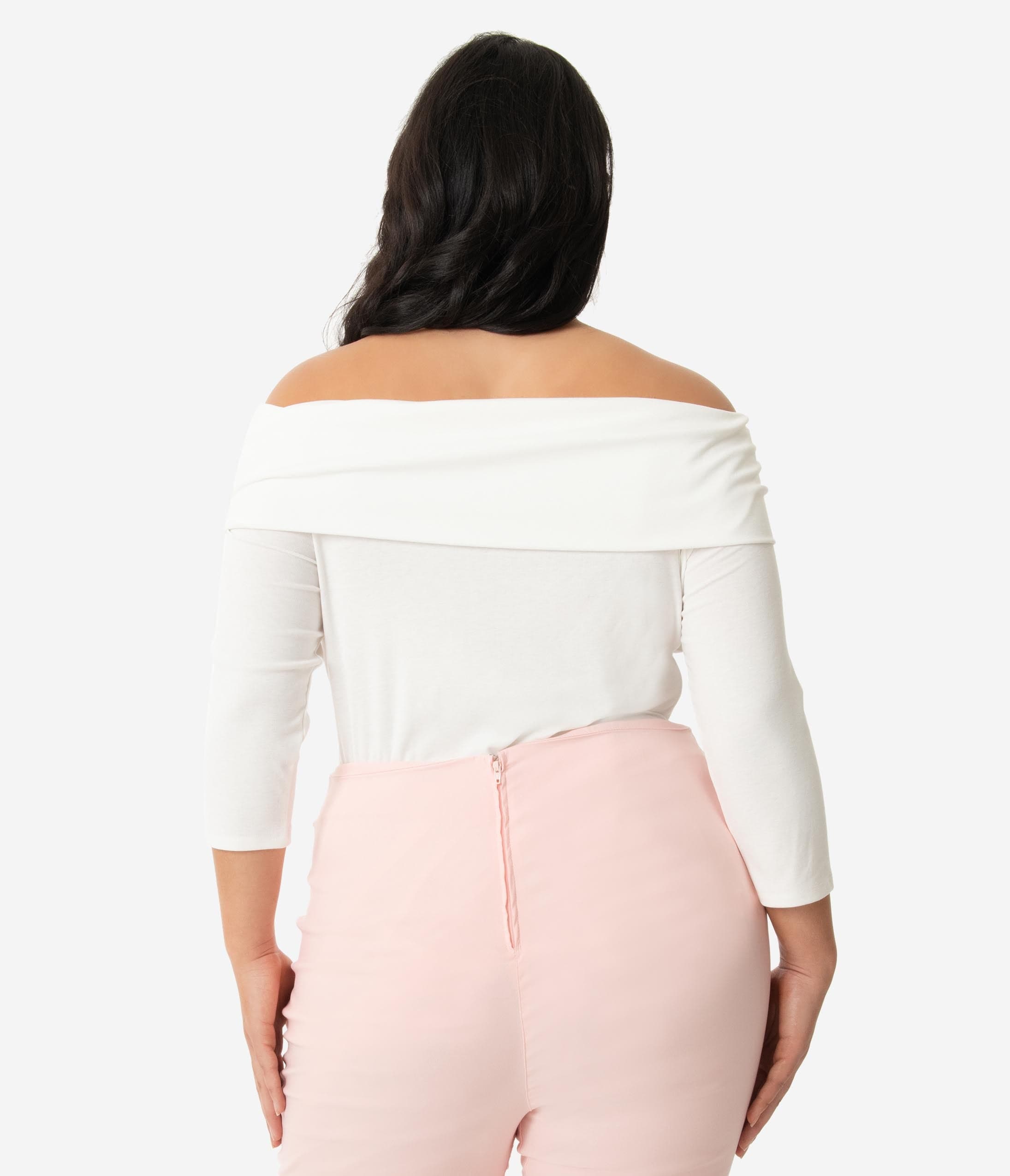 ivory plus size top