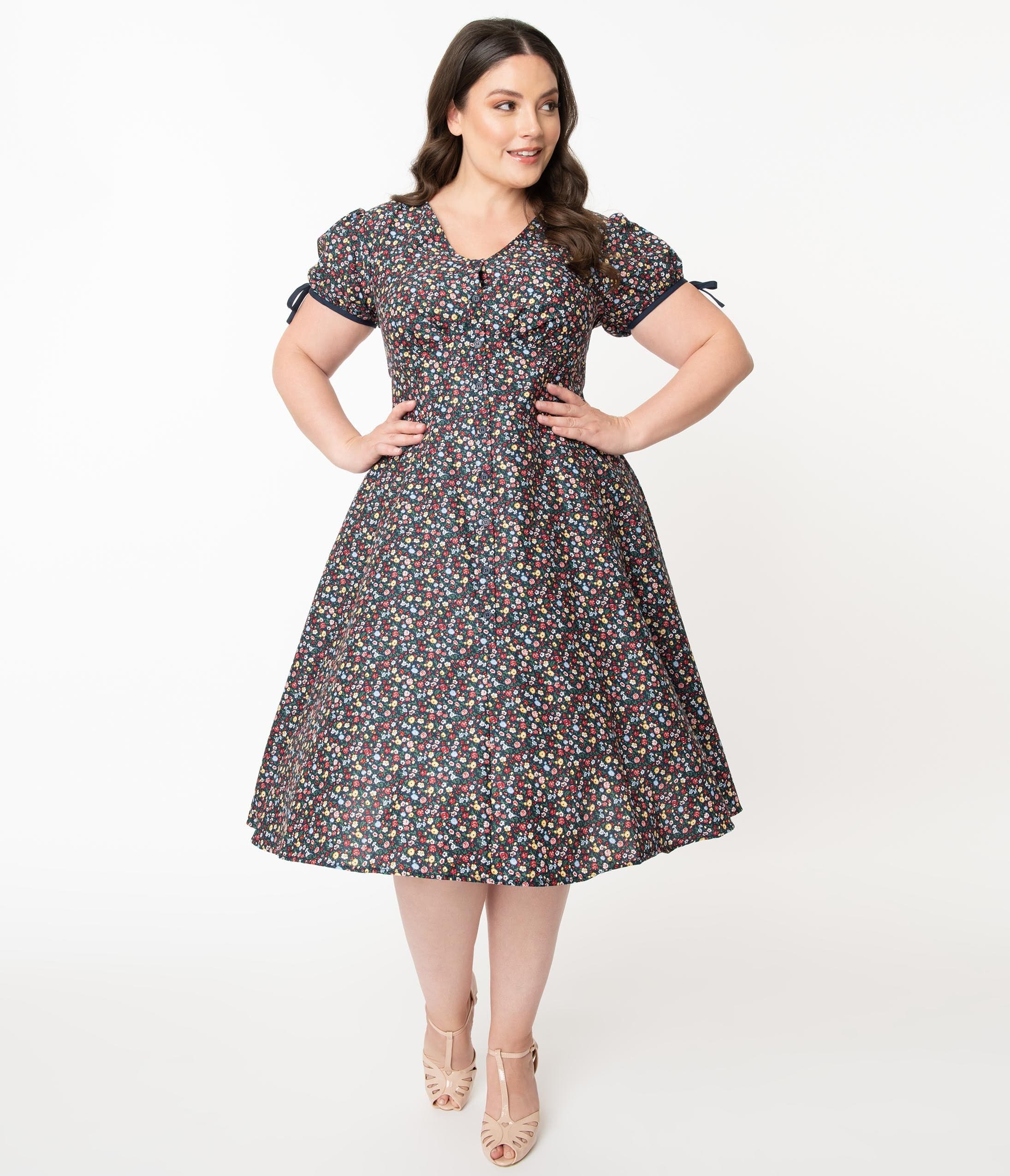 1940 plus size dress