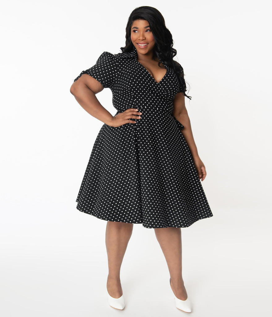 white wrap plus size dress